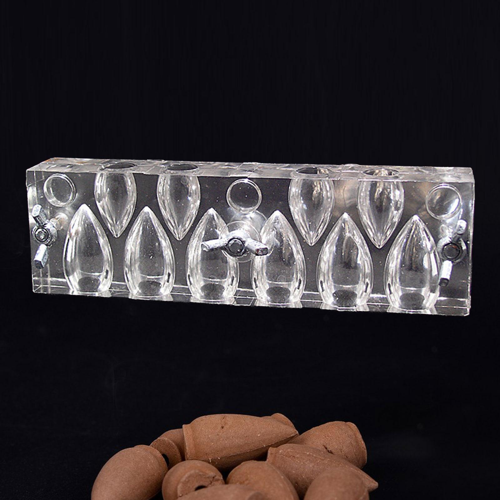 Incense Cone Holder - เครื่องทําแม่พิมพ์กรวยธูป 10 หลุมหอธูปสําหรับผู้ถือธูปโยคะ Accs
