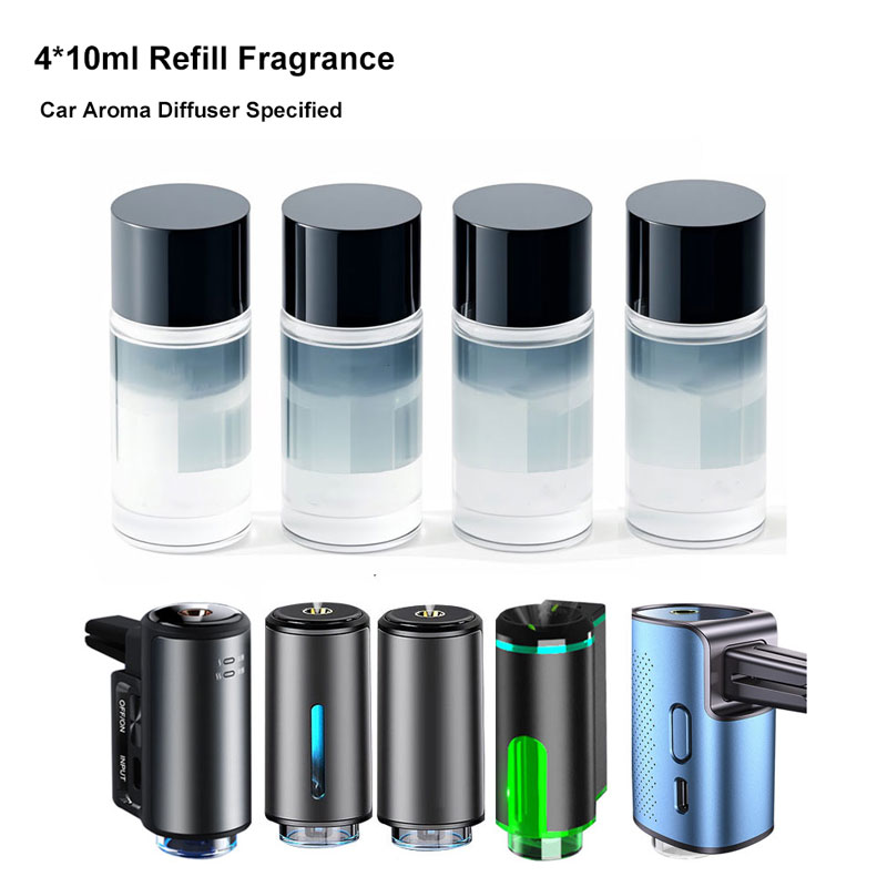Car Vent Diffuser - น้ำมันหอมระเหยแบบเติม 10 มล. สำหรับเครื่องฟอกอากาศในรถยนต์ ช่องระบายอากาศ กลิ่นหอมเพิ่มเติม