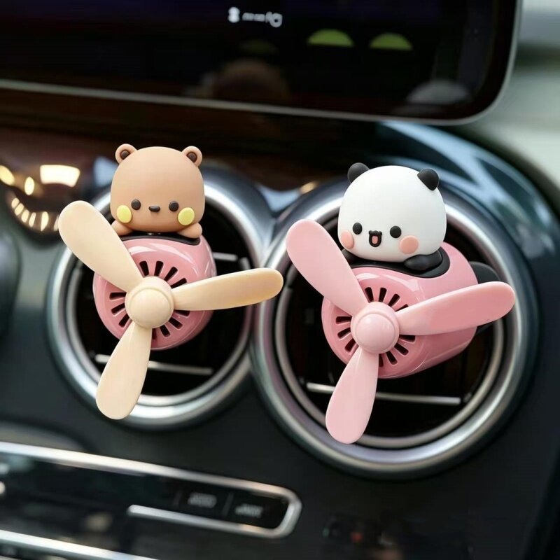 Car Vent Diffuser - ตัวการ์ตูนบูบู เยียร์ น่ารักๆ สำหรับตกแต่งรถยนต์ กลิ่นหอมสดชื่น ใช้เป็นที่หนีบช่องแอร์