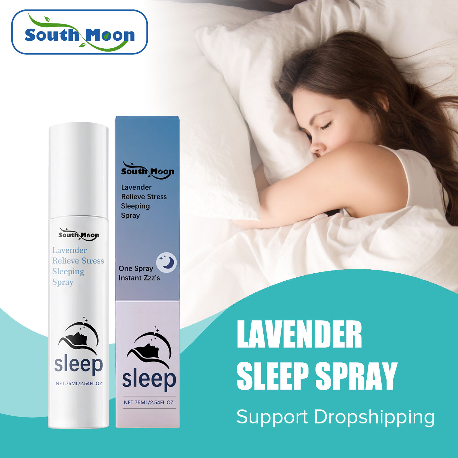 Lavender Pillow Spray - สเปรย์ฉีดหมอนกลิ่นลาเวนเดอร์ ช่วยให้นอนหลับลึก แก้อาการนอนไม่หลับ บรรเทาความวิตกกังวล ผ่อนคลาย สงบจิตใจ