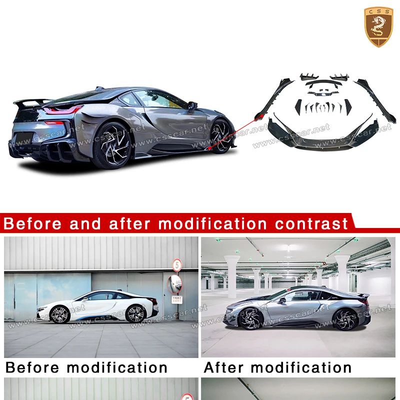Car Vent Diffuser - ชุดแต่ง BMW I8 สไตล์ EB คาร์บอนไฟเบอร์