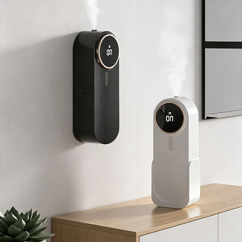 Home Fragrance Automatic Spray - สเปรย์ปรับอากาศสำหรับบ้าน เครื่องกระจายกลิ่นอัตโนมัติแบบติดผนัง USB เครื่องกระจายกลิ่นสำหรับห้องนอน ห้องน้ำ โรงแรม