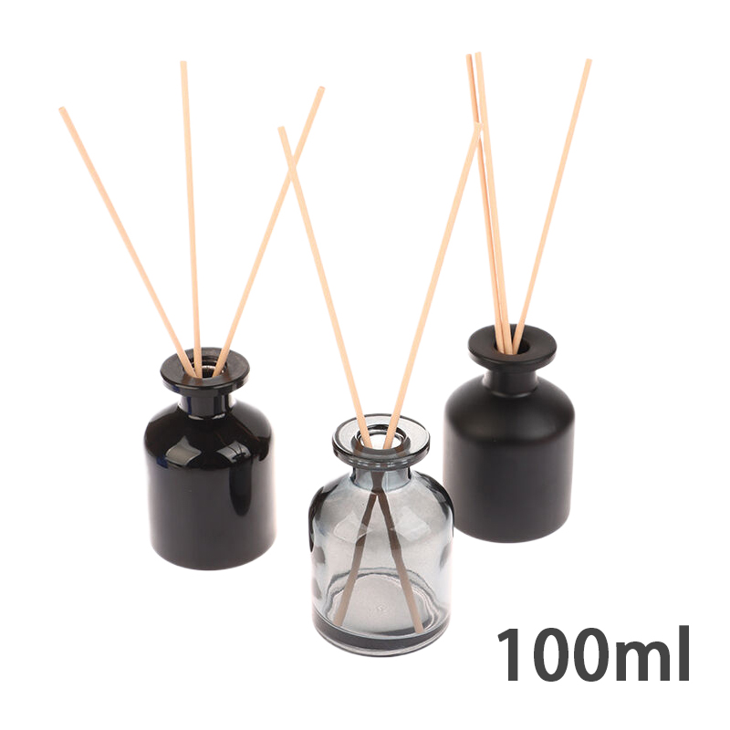 Home Fragrance Units - ขวดเปล่าน้ำหอม100มล. สามารถใช้หวายแท่งเครื่องพ่นอโรมาอากาศบริสุทธิ์ Essential ขวดน้ำมันสำหรับห้องสำนักงาน