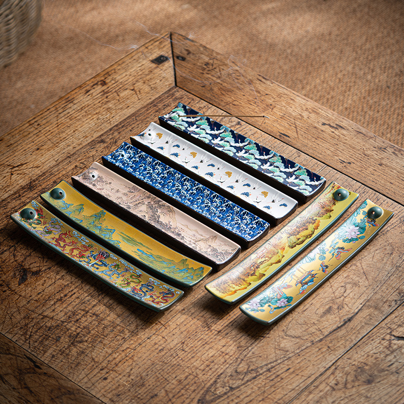 Incense Cone Holder - ใหม่โบราณจีนเคลือบเซรามิคธูปในร่มผู้ถือธูปตกแต่งธูปใส่เครื่องมืออุปกรณ์ 2025 ใหม่