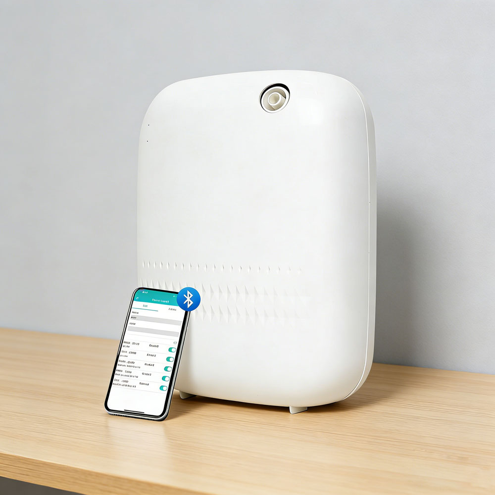 Home Fragrance Automatic Spray - เครื่องกระจายกลิ่นอัจฉริยะติดผนังขนาด 400 มล. พร้อมระบบพ่นน้ำมันหอมระเหยอัตโนมัติ ควบคุมผ่านแอปพลิเคชันบลูทูธ สำหรับกระจายกลิ่นหอมในบ้าน