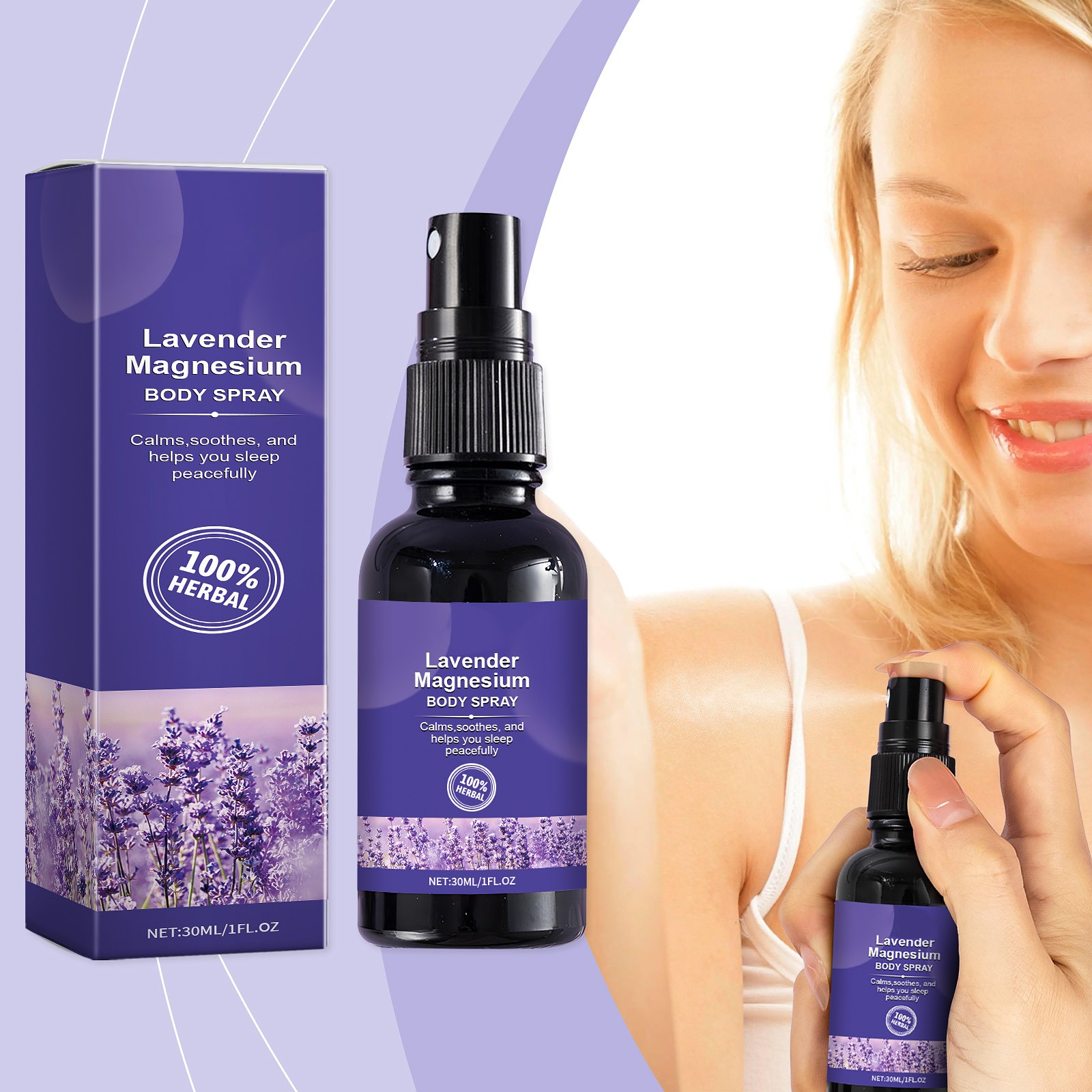 Lavender Pillow Spray - สเปรย์นอนหลับลาเวนเดอร์หมอนวานิลลาลาลาเวนเดอร์30มล. สเปรย์หมอนสำหรับการนอนหลับหมอกสำหรับห้องนอนหลับลึก spra