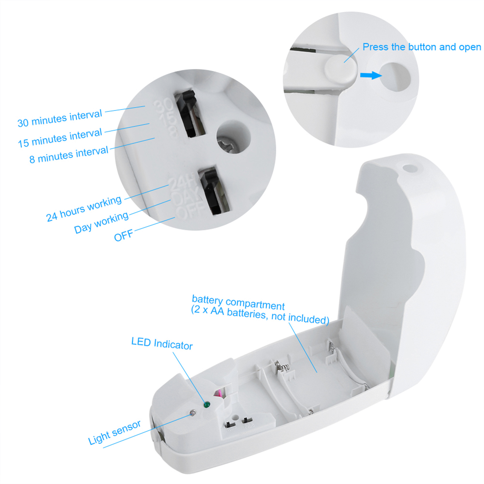 เครื่องจ่ายน้ำหอมอัตโนมัติสำหร - Home Fragrance Automatic Spray บทวิจารณ์และราคา