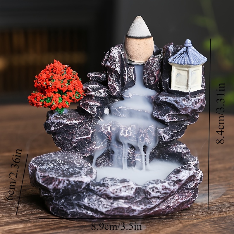 Backflow ผู้ถือธูปน้ําตกธูป Bu - Incense Cone Holder บทวิจารณ์และราคา