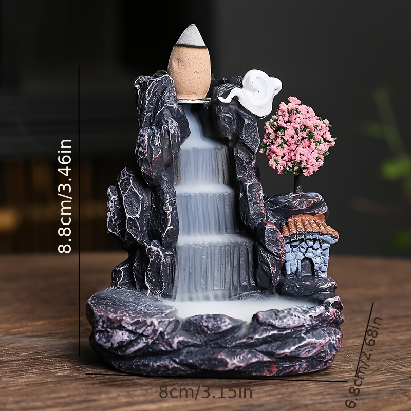 Backflow ผู้ถือธูปน้ําตกธูป Bu - Incense Cone Holder บทวิจารณ์และราคา