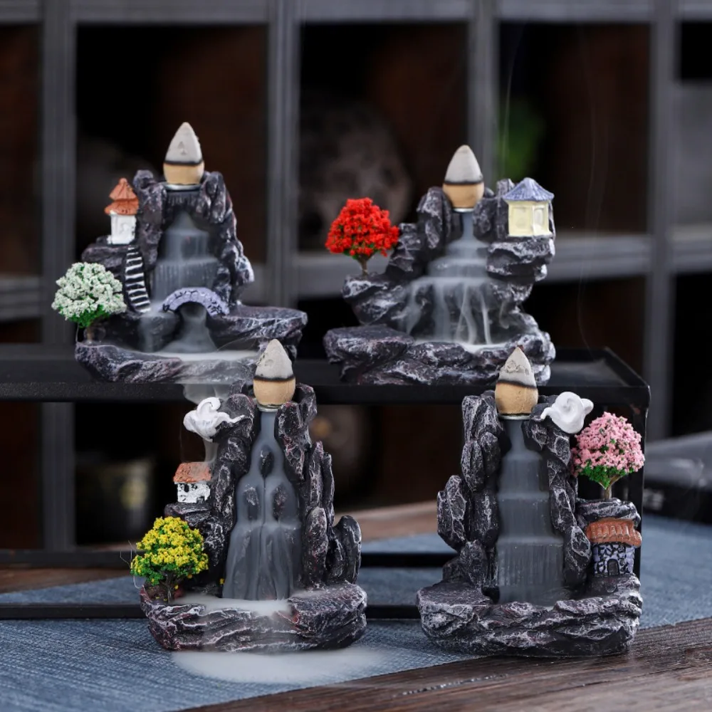Backflow ผู้ถือธูปน้ําตกธูป Bu - Incense Cone Holder บทวิจารณ์และราคา