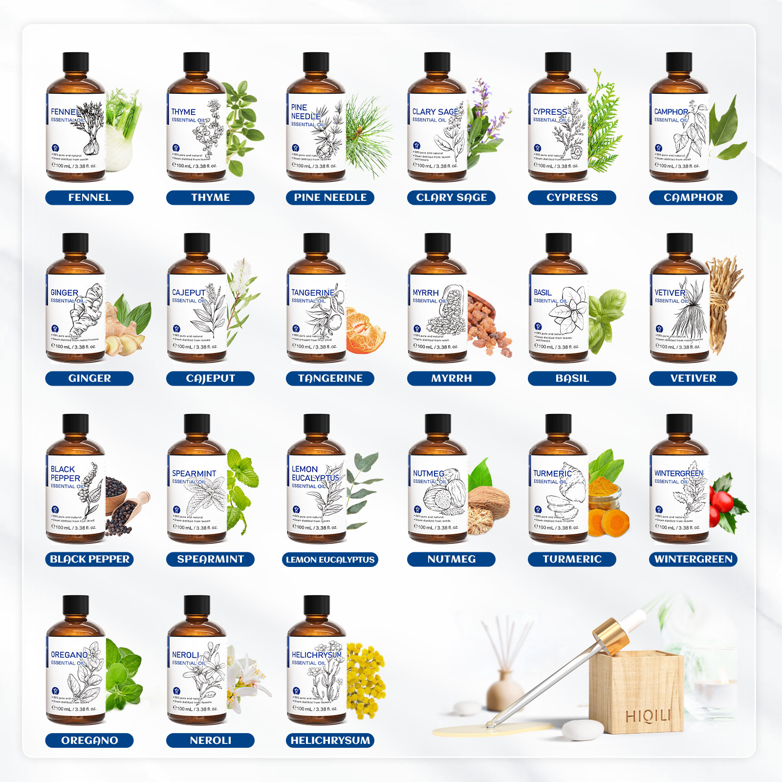 HIQILI น้ำมันหอมระเหยธรรมชาติ  - Home Fragrance Units บทวิจารณ์และราคา